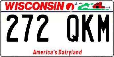 WI license plate 272QKM