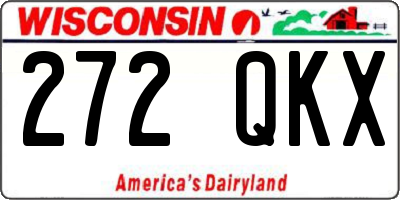WI license plate 272QKX
