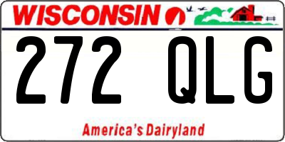 WI license plate 272QLG