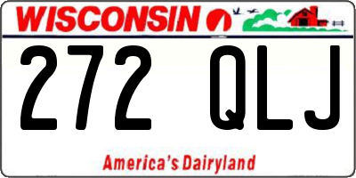 WI license plate 272QLJ