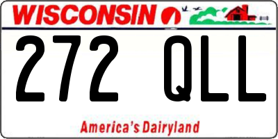 WI license plate 272QLL
