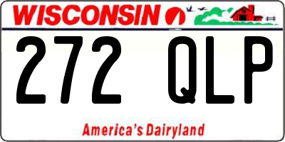 WI license plate 272QLP