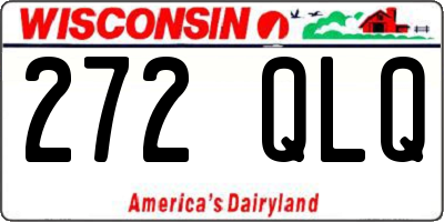 WI license plate 272QLQ
