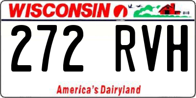 WI license plate 272RVH