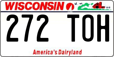 WI license plate 272TOH