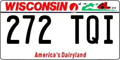 WI license plate 272TQI