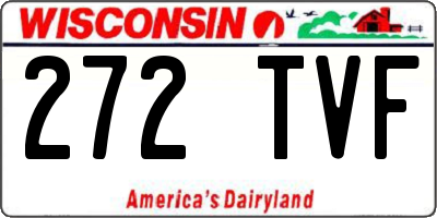 WI license plate 272TVF