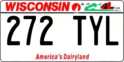 WI license plate 272TYL