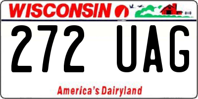 WI license plate 272UAG