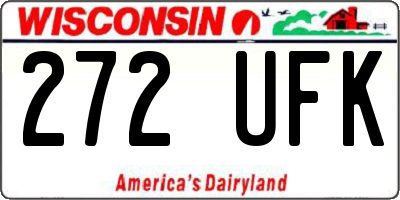 WI license plate 272UFK