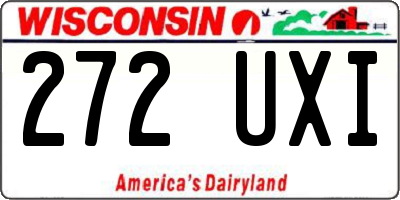 WI license plate 272UXI