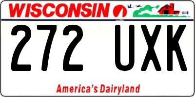 WI license plate 272UXK