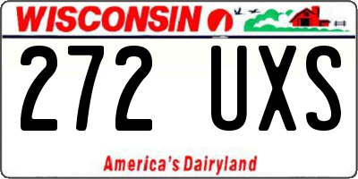 WI license plate 272UXS