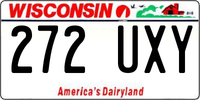 WI license plate 272UXY