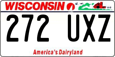 WI license plate 272UXZ