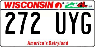 WI license plate 272UYG
