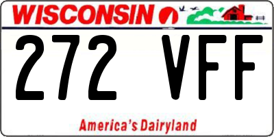 WI license plate 272VFF