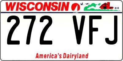 WI license plate 272VFJ
