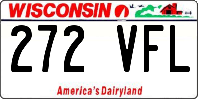 WI license plate 272VFL