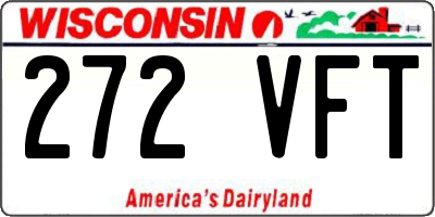 WI license plate 272VFT