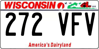 WI license plate 272VFV