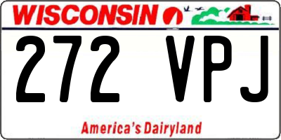 WI license plate 272VPJ