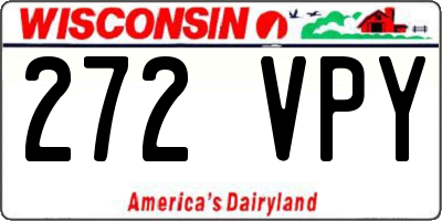 WI license plate 272VPY