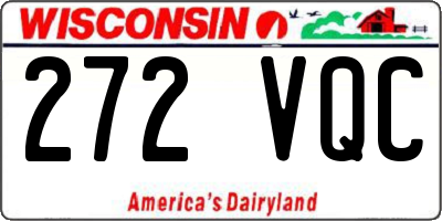 WI license plate 272VQC