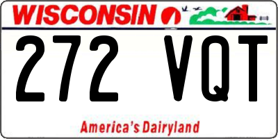 WI license plate 272VQT