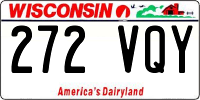 WI license plate 272VQY