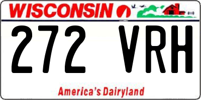 WI license plate 272VRH