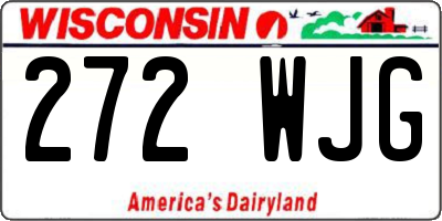 WI license plate 272WJG