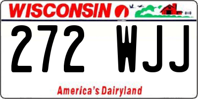 WI license plate 272WJJ