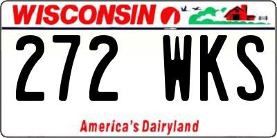 WI license plate 272WKS