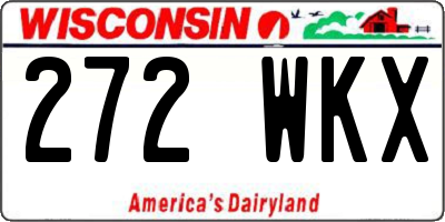WI license plate 272WKX
