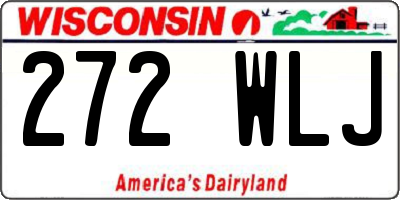 WI license plate 272WLJ