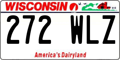 WI license plate 272WLZ