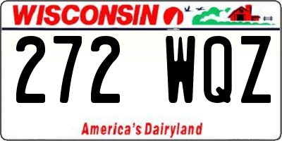 WI license plate 272WQZ