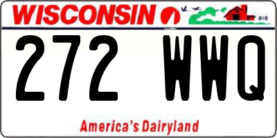 WI license plate 272WWQ