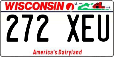 WI license plate 272XEU