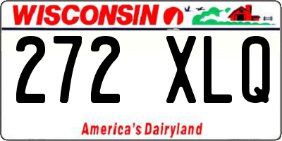 WI license plate 272XLQ