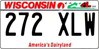 WI license plate 272XLW
