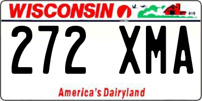 WI license plate 272XMA