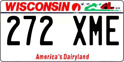 WI license plate 272XME