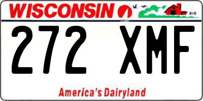 WI license plate 272XMF