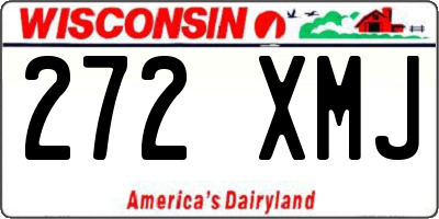 WI license plate 272XMJ