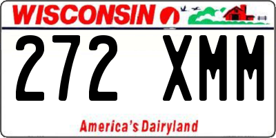 WI license plate 272XMM