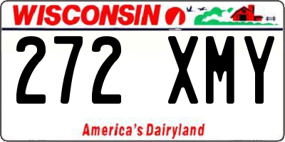 WI license plate 272XMY