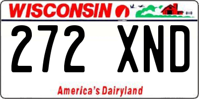 WI license plate 272XND