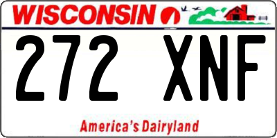 WI license plate 272XNF
